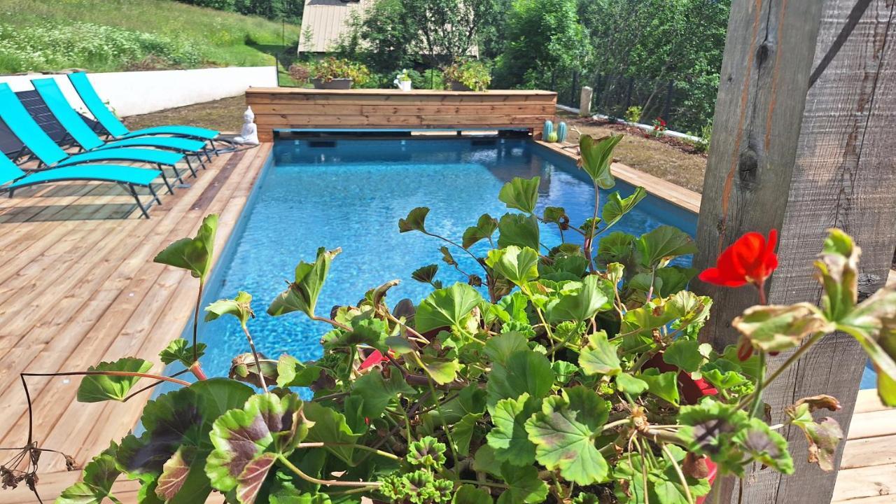 Chalet Serre Cambeou Piscine&Spa Saint-Chaffrey Exterior foto